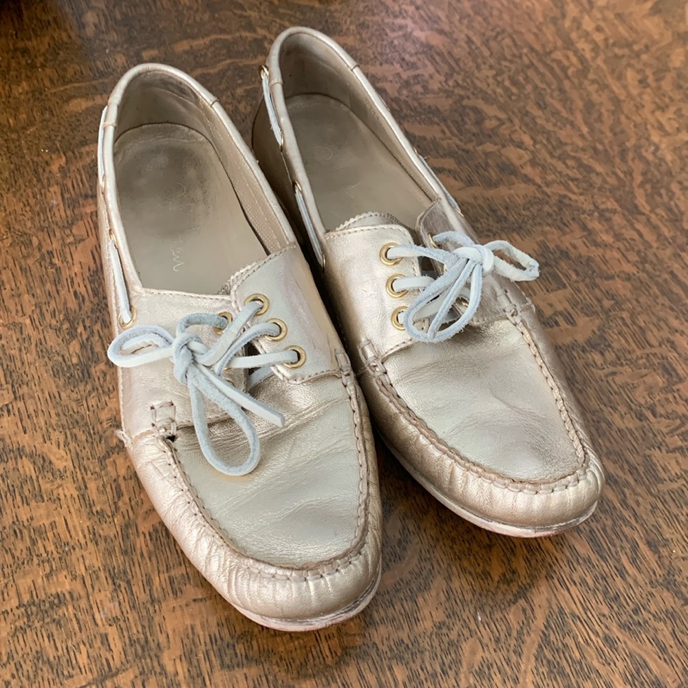 Cole Haan Gold Loafers